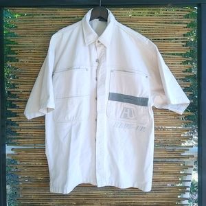 HedzUp XL Mens Jeans Oversized Streetwear Shirt